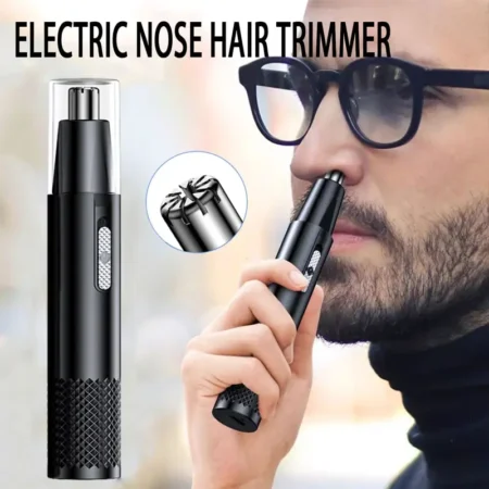 Compact Electric Nose Hair Trimmer for Men - Professional Grooming Tool for Home Use